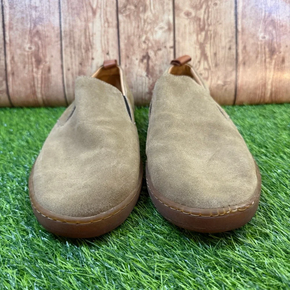 LUCA Terra Suede Slip On Shoes Sneakers Mens 12 Green/Tan Lactae Hevea Sole
